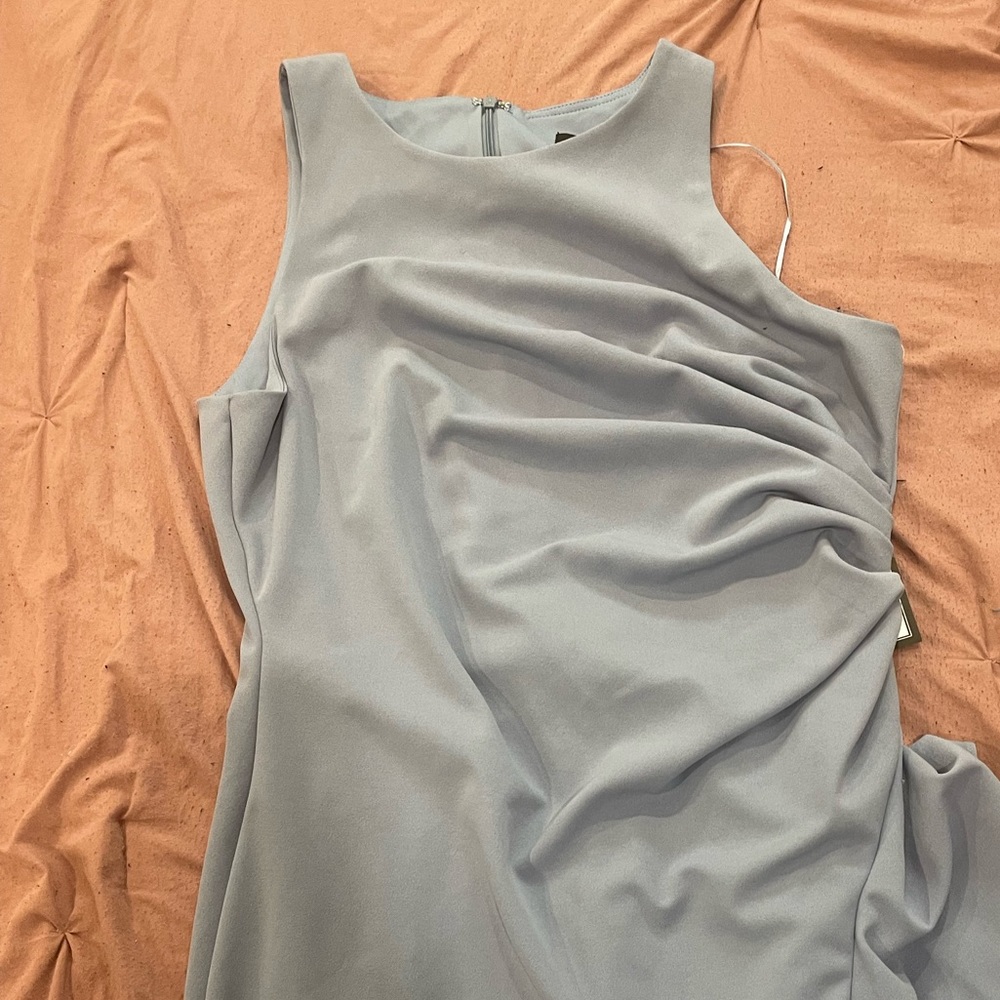 It is a nice blue long dress